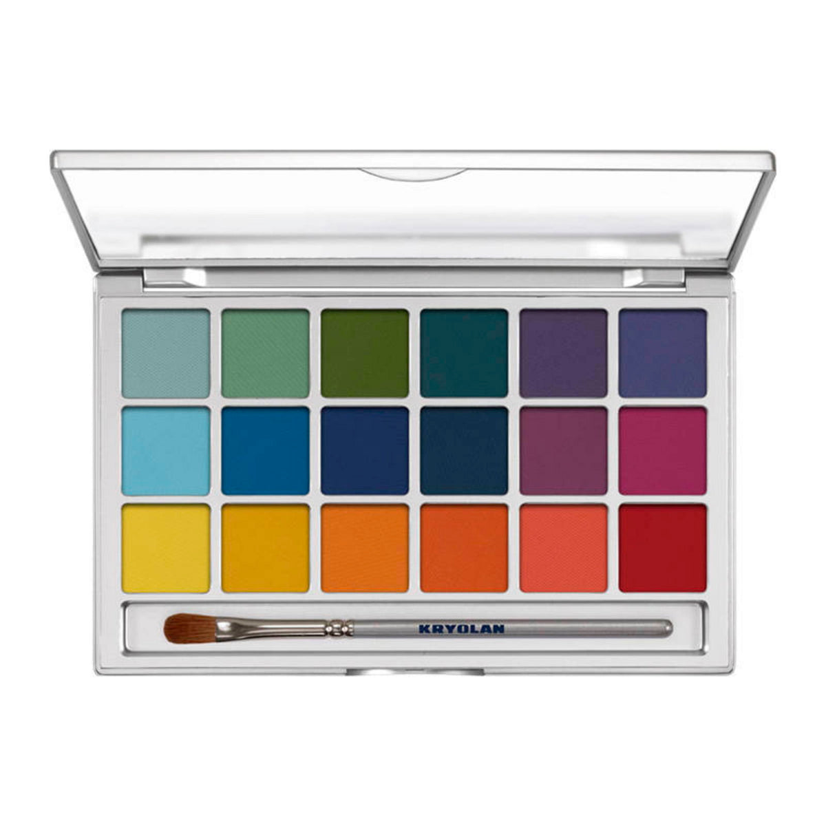 Kryolan, Variety, Eyeshadow Palette, 18 Shades, 20 g
