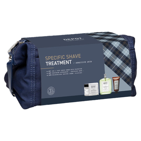 Set Depot: 400 Shave Specifics No. 401, Soothing, Pre & Post Shaving Cream, 75 ml + 400 Shave Specifics No. 407, Pro-Vitamin B5, Restoring & Refreshing, After-Shave Lotion, 100 ml + 400 Shave Specifics No. 405, Allantoin, Moisturizing, Shaving Cream, 30