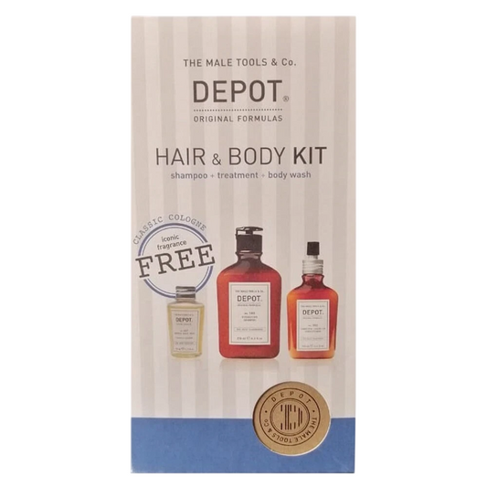 Set Depot: 100 Hair Cleansing No. 103, Pro-Vitamin B5, Hair Shampoo, For Hydration, 250 ml + 200 Hair Treatments No. 202, Botanical Complex, Hair Leave-In Conditioner, For Hydration, 100 ml + 600 Body Solutions No. 601, Botanical Complex, Cleansing,