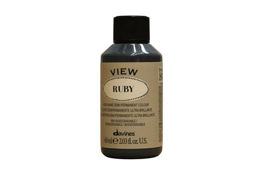 Davines, View, Demi-Permanent Hair Dye,  Ruby, 60 ml