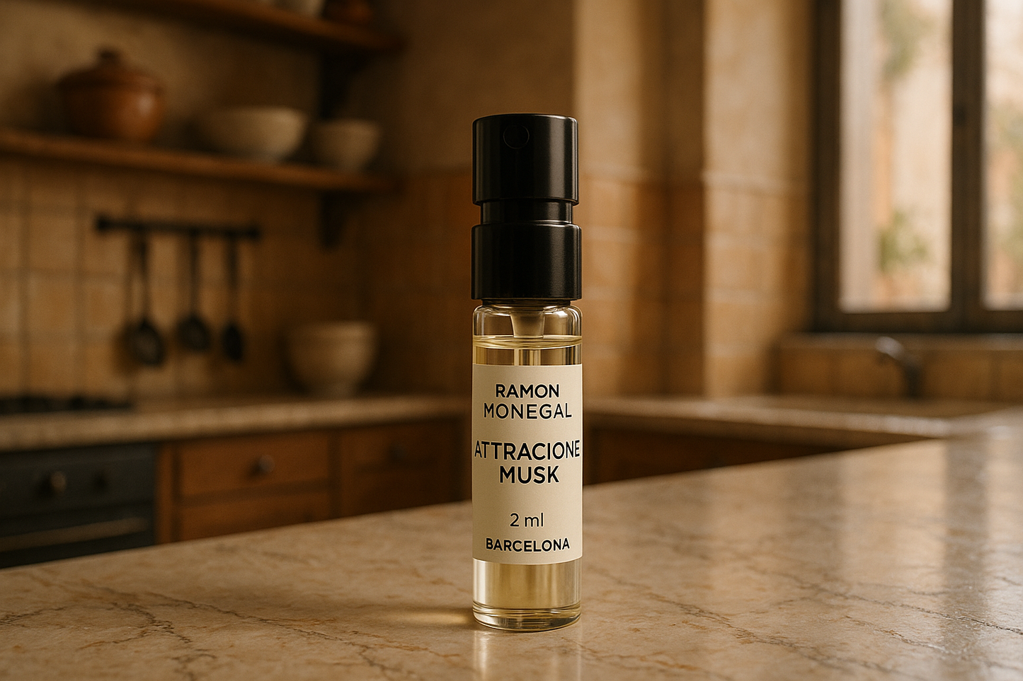 Ramon Monegal Atractone Musk official perfume sample 2ml 0.06 fl.o.z. perfume tester